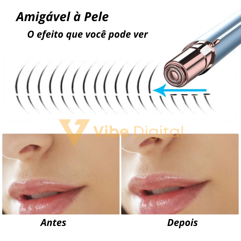 Electric Hair Shaver - [Remova pelos faciais rapidamente, sem dor e com total praticidade!]