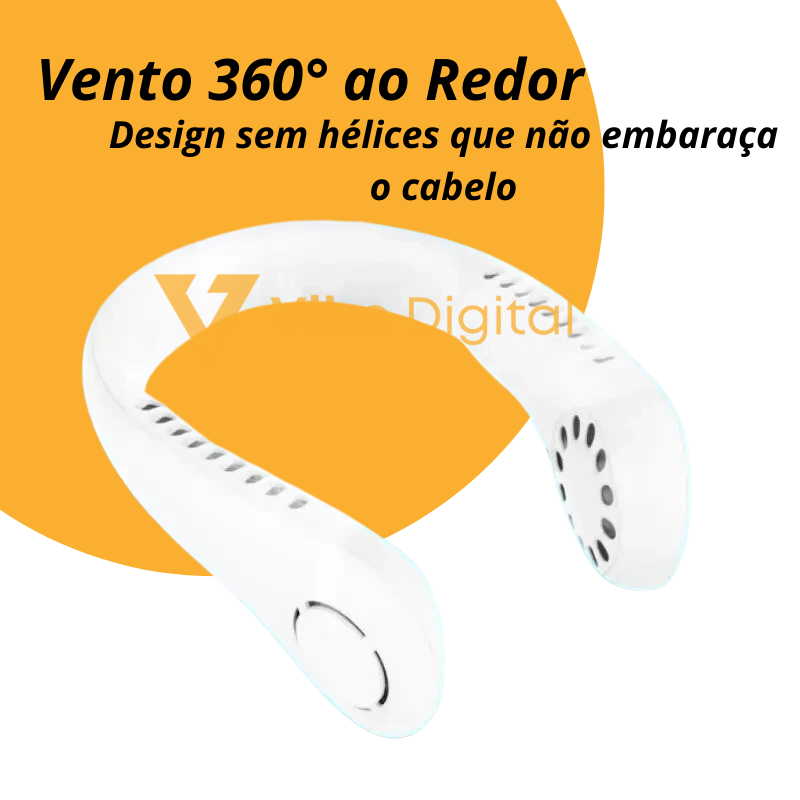 AirFlex Turbo - Ventilador de Pescoço Ultra Refrescante