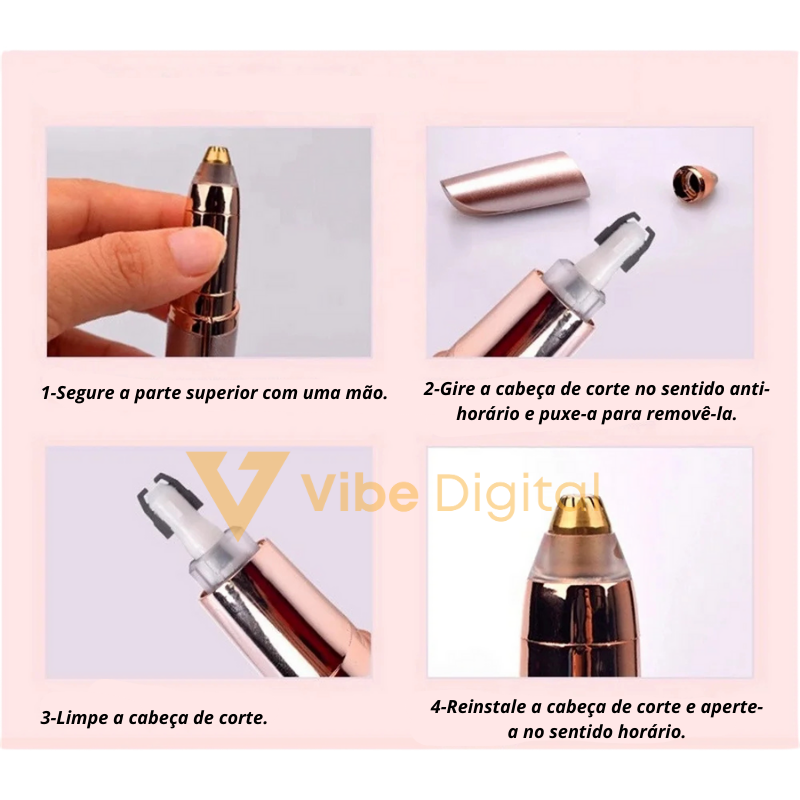 Electric Eyebrow Trimmer - [Sobrancelhas perfeitas em segundos, sem dor e sem esforço!]