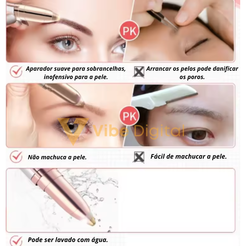 Electric Eyebrow Trimmer - [Sobrancelhas perfeitas em segundos, sem dor e sem esforço!]