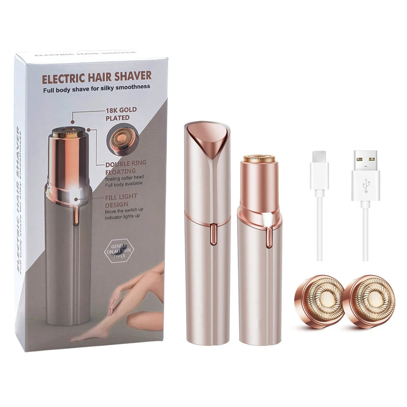 Electric Hair Shaver - [Remova pelos faciais rapidamente, sem dor e com total praticidade!]