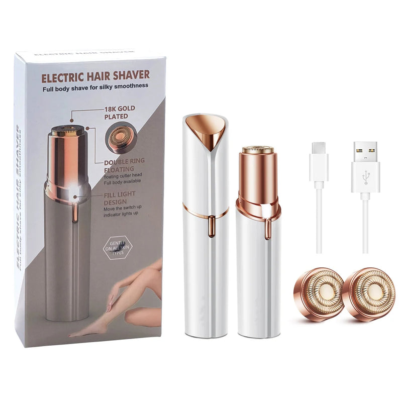 Electric Hair Shaver - [Remova pelos faciais rapidamente, sem dor e com total praticidade!]