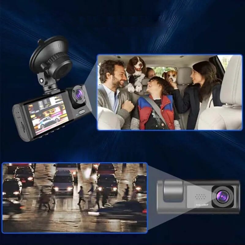 Câmera Veicular Frontal e Interna com 64GB de Memória + BRINDE: Câmera Traseira