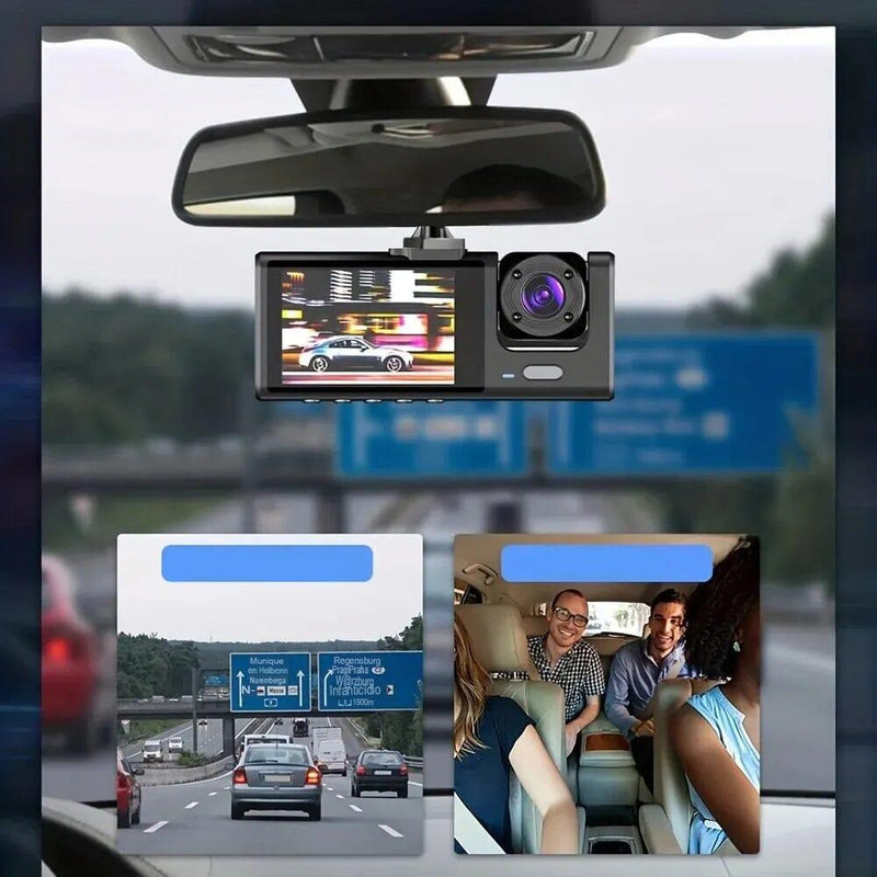 Câmera Veicular Frontal e Interna com 64GB de Memória + BRINDE: Câmera Traseira