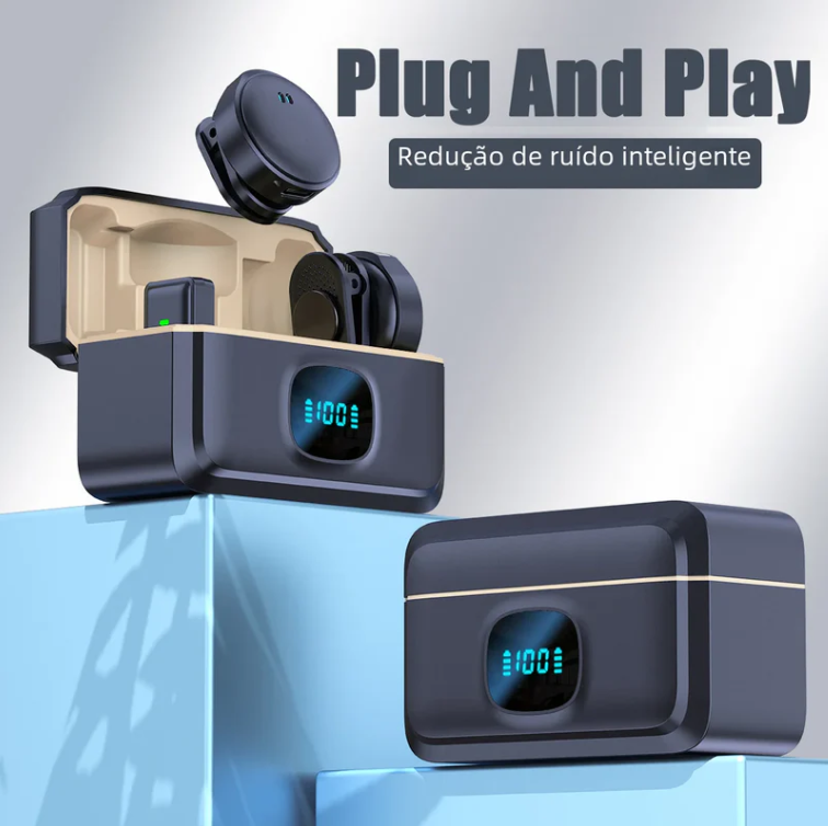 VoiceClean - Microfone de Lapela Para Celular